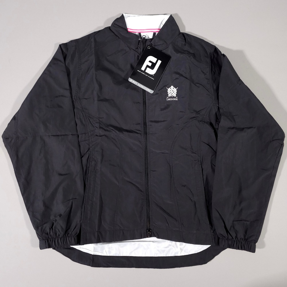FootJoy Windshirt Women Medium Black Full-Zip Lansdowne Golf Jacket 35462